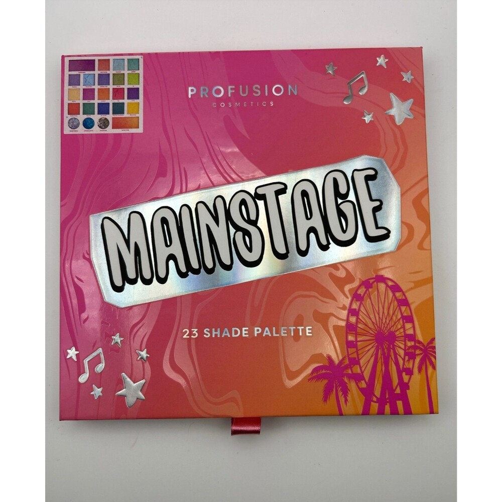 Profusion Cosmetics Mainstage 23 Shade Eyeshadow Palette Glitter Neon Pastel